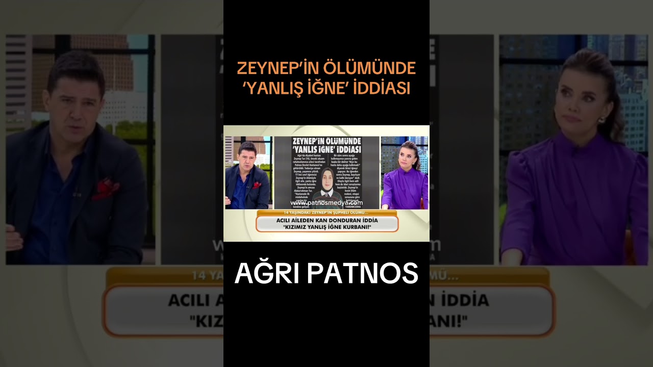 Ağrı’nın Patnos İlçesinde yaşayan Zeynep’in Ölümünde Yanlış İğne İddiası. #shorts