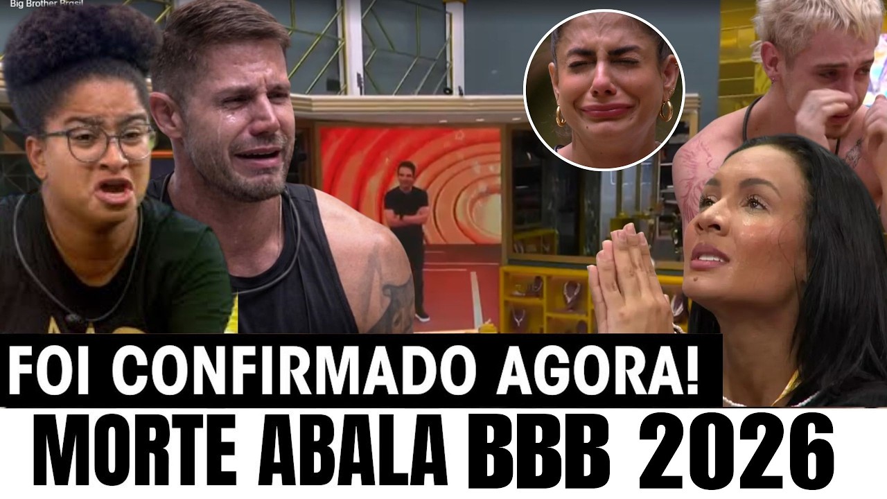 BBB26: INFELIZMENTE MORTE TR&Aacute;GICA CHOCA O BBB! ELE FOI ASSASSINADO COM NOVE TIROS JONAS N&Atilde;O AGUENTOU
