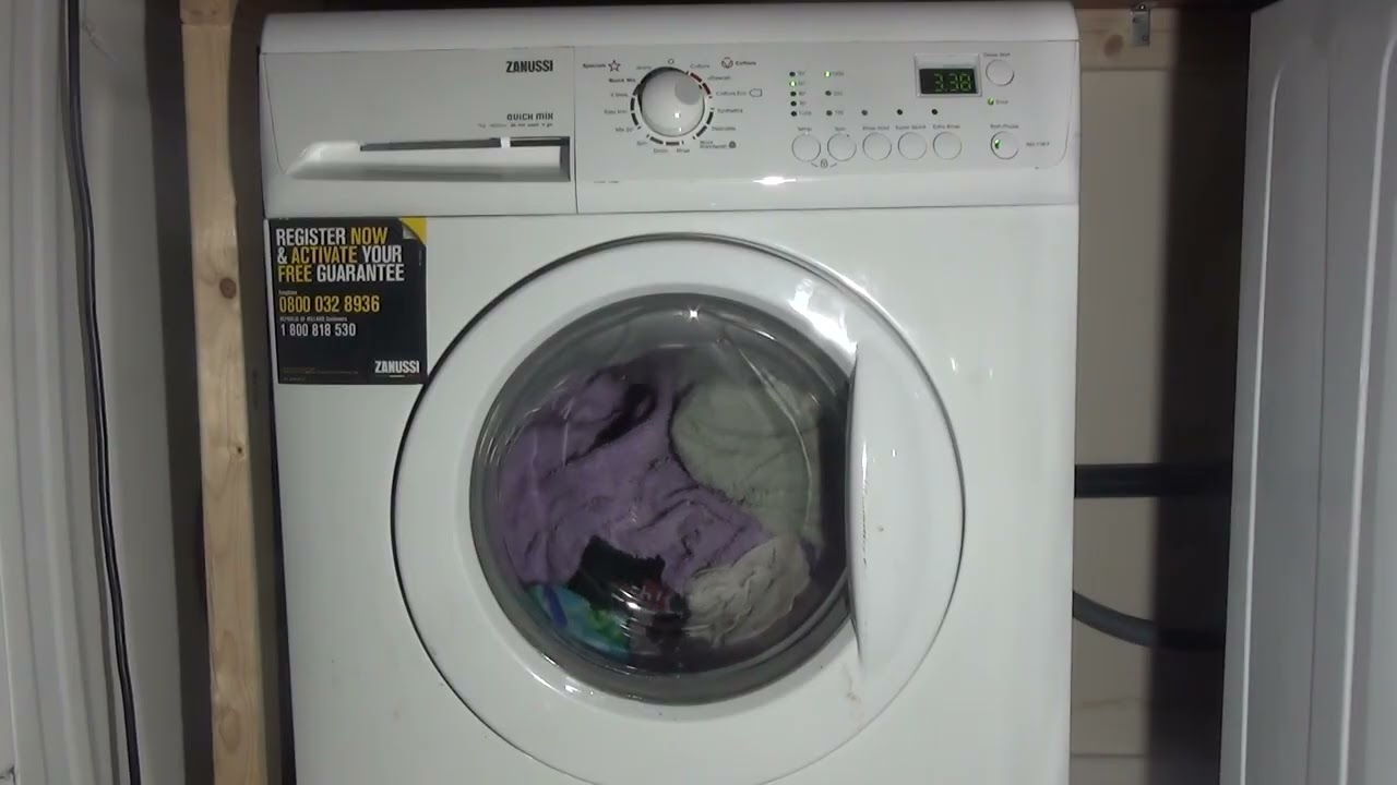 Zanussi Aquafall ZWH7149P - Cotton standard Eco 60'c 🌱