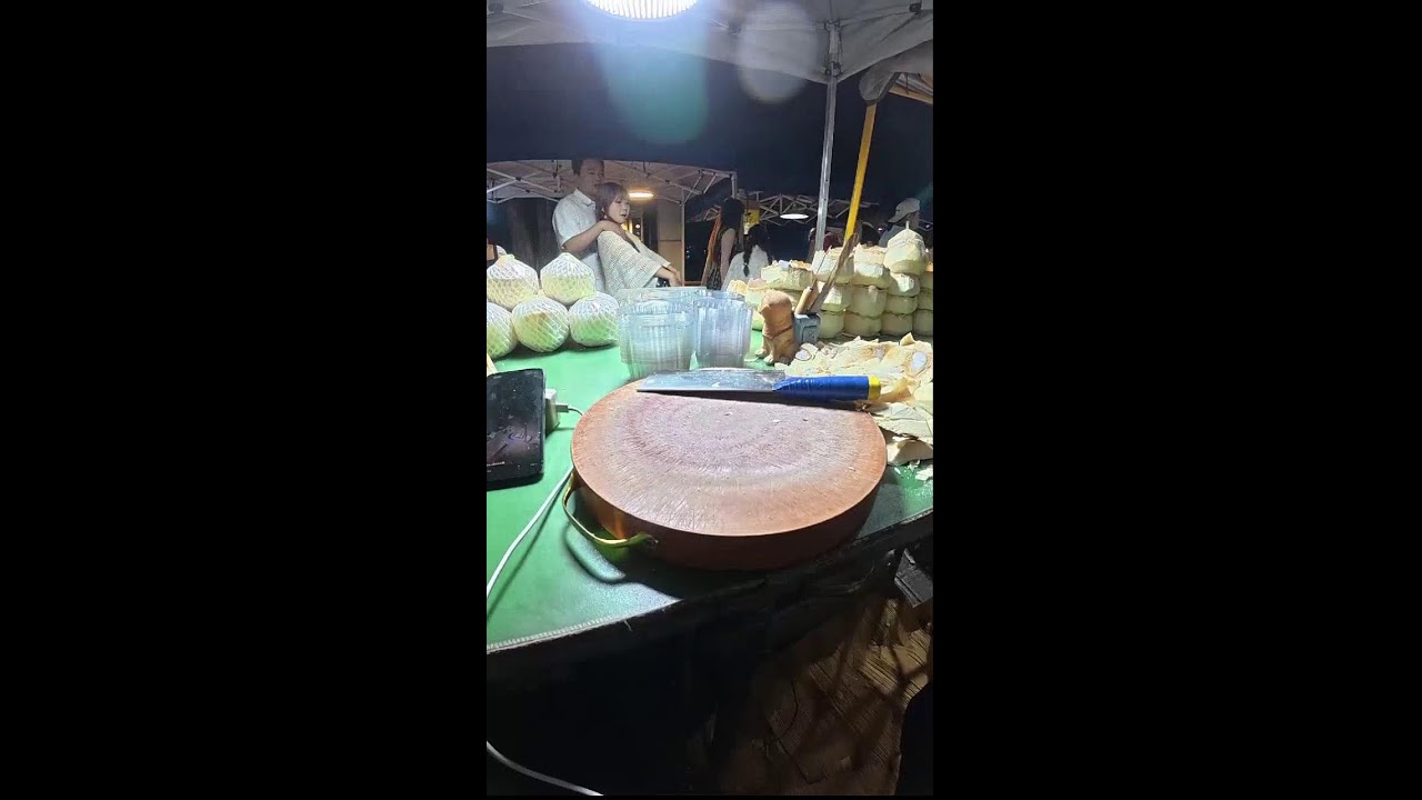 Live from Night Market | First-Person Coconut Peeling & Customer Service | No Voiceover