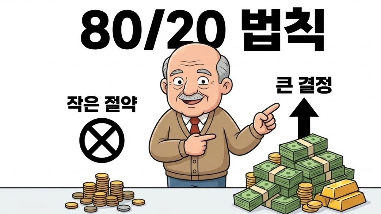 왜 열심히 아끼는데 돈이 안 모일까? (80/20 법칙)