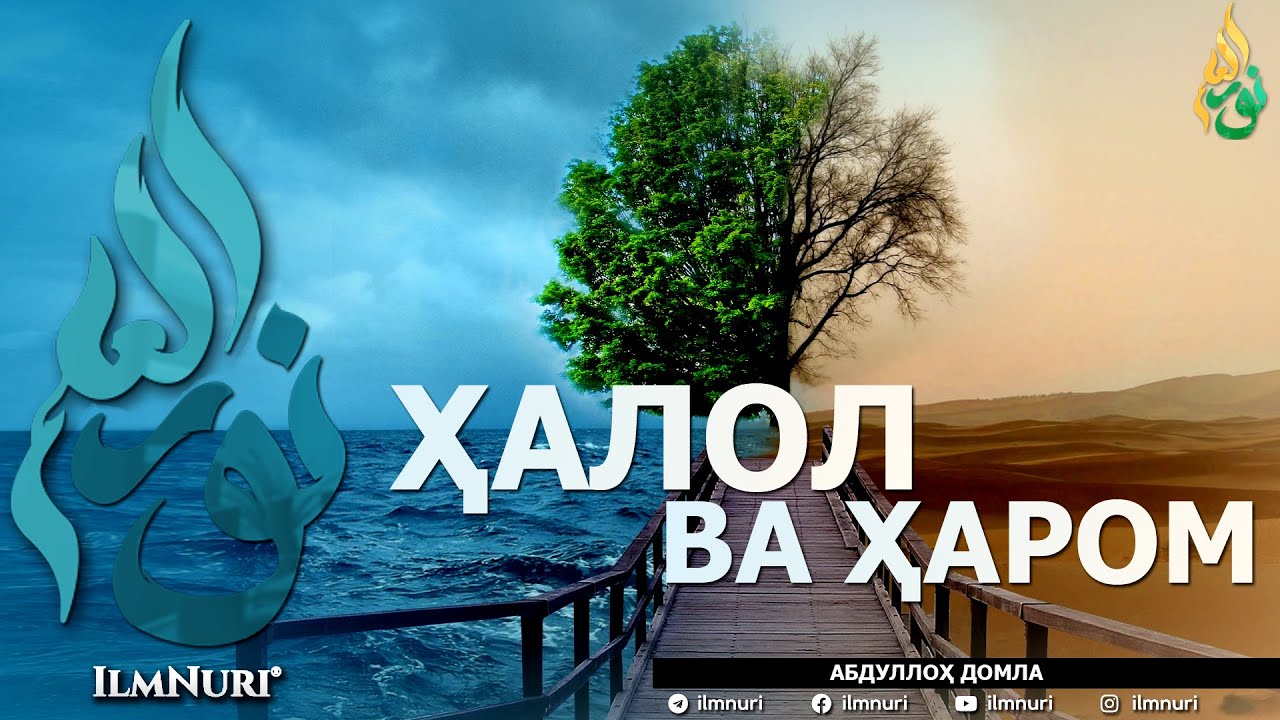ҲАЛОЛ ВА ҲАРОМ (ИККИСИНИНГ МИСОЛИ БАРОБАРМИ?) - АБДУЛЛОҲ ДОМЛА