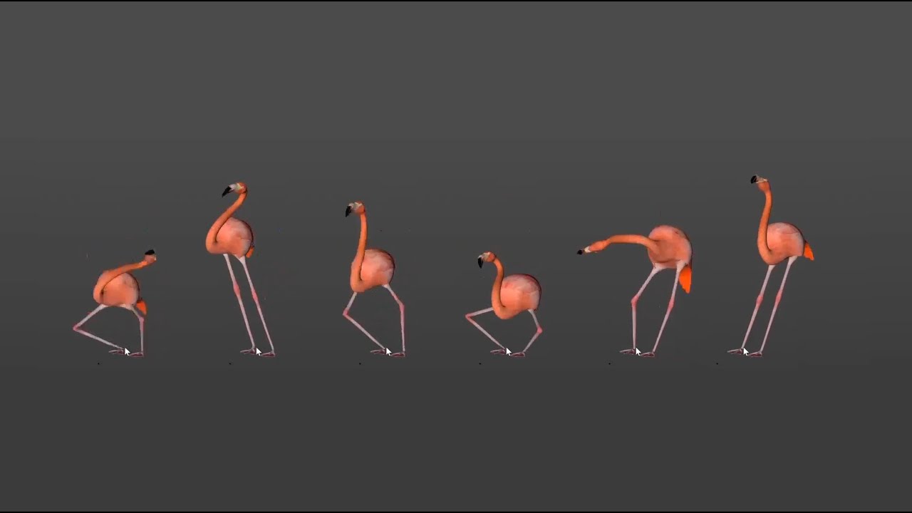 How I animated my dancing flamingos in Cinema4D - Maxon 3D Motion Show, Siggraph 2020