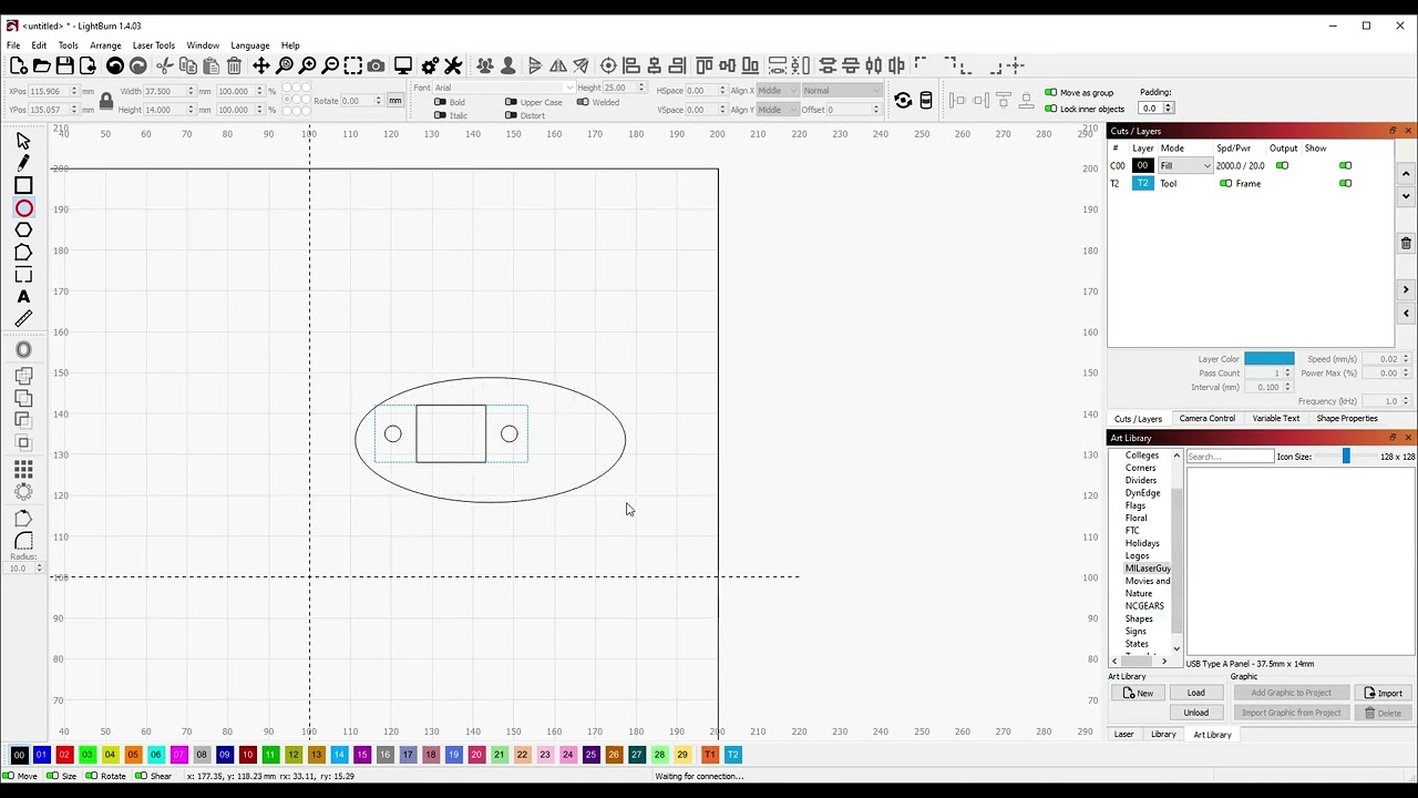 LightBurn Tutorial: Intro to the Art Library