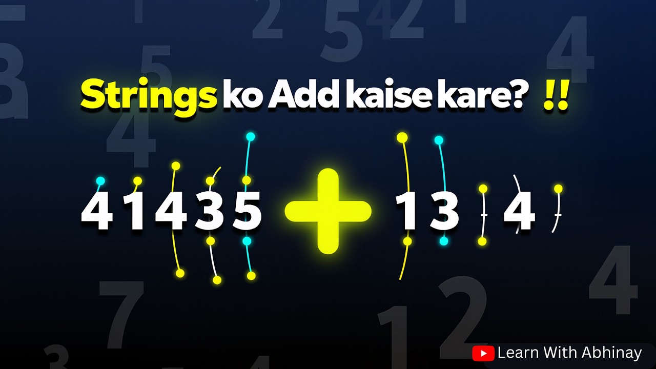 Strings ko Add kaise kare? 😱 | LeetCode 415 | Easy Trick