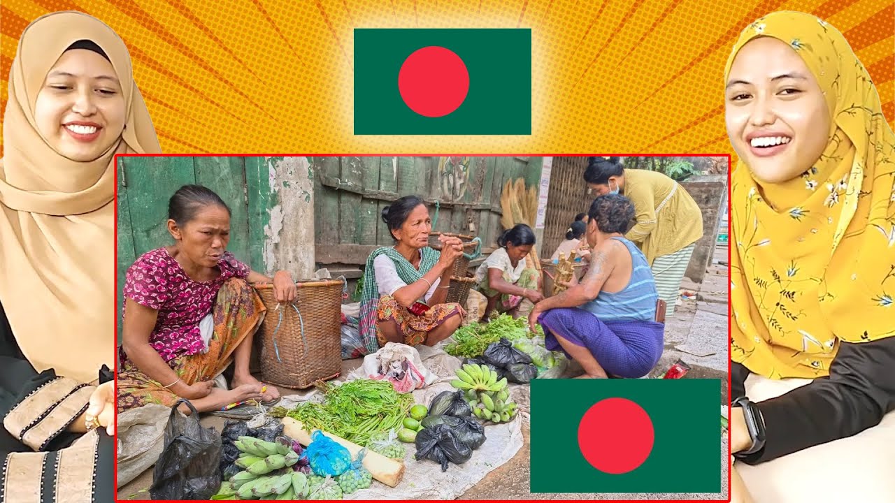 Cox Bazar Organic Vegetable Market Bangladesh I Malay Girl Reacts