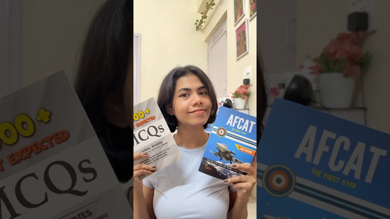 My AFCAT Exam Booklist 📚 Maths, English, GK & Reasoning!🙇🏻&zwj;♀️ #shorts #afcat #cds #upsc #govtjobs