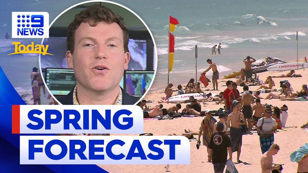 Australia facing a hot spring with 40-degree days looming | 9 News Australia