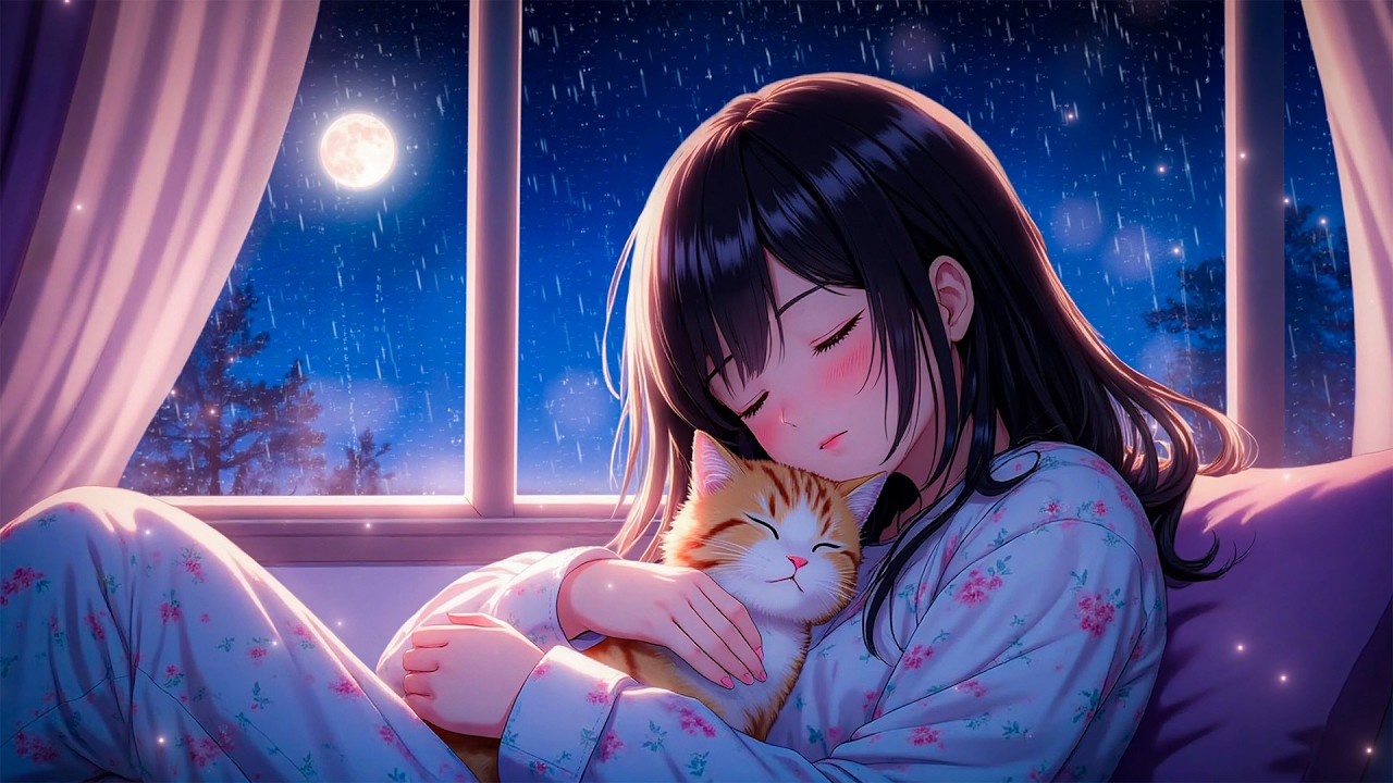 Засыпайте быстро под расслабляющую музыку для сна 🎶 Прекратите слишком много думать, исцелите тел...