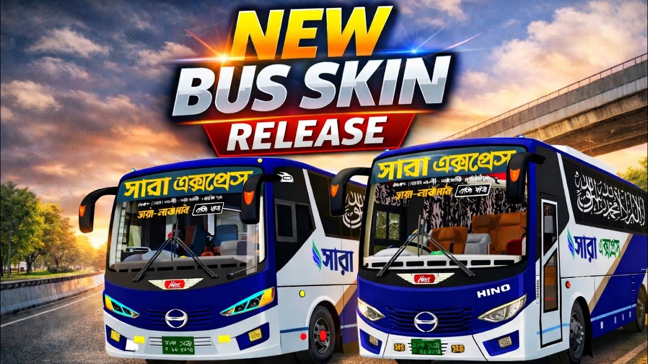 Sara Express New Bus Skin For Simulator Indonesia (2026)