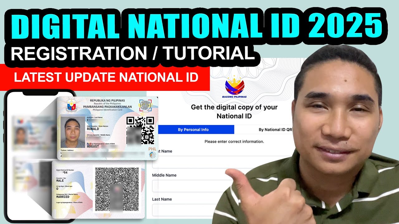 NATIONAL ID REGISTRATION ONLINE 2025 | PAANO KUMUHA NG DIGITAL NATIONAL ID PHILIPPINES 2025