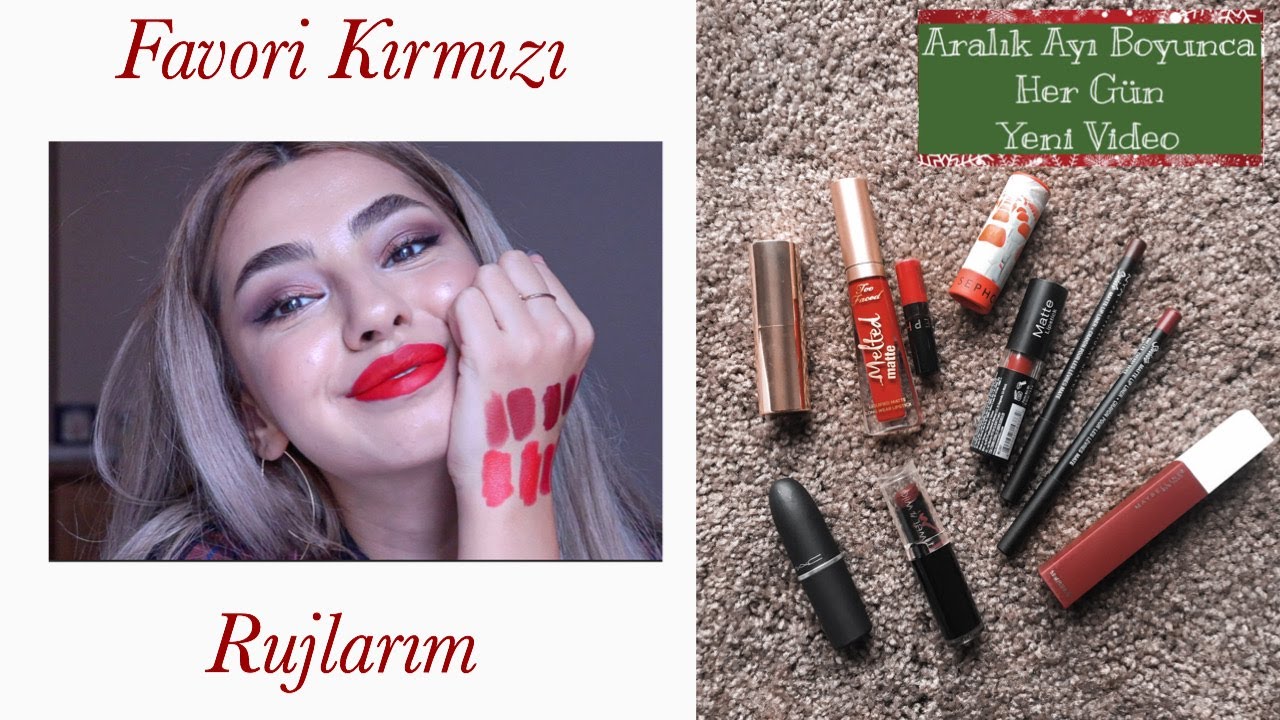 Favori Kırmızı-Bordo Rujlarım
