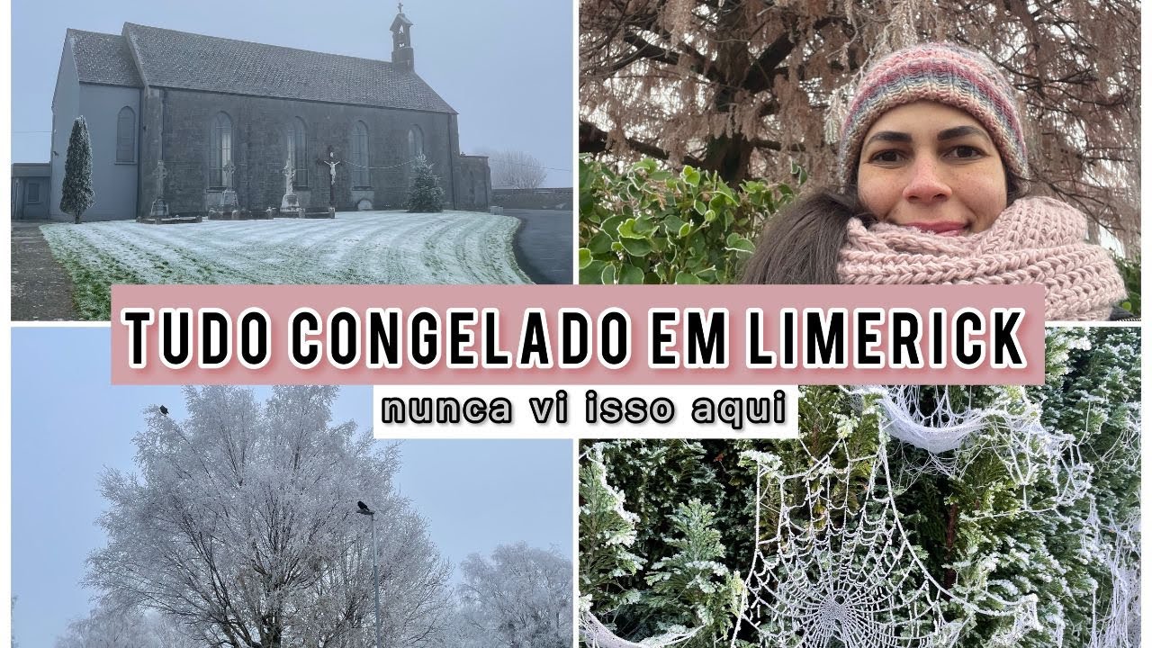 Nunca vi LIMERICK desse jeito! Muito frio e o inverno nem chegou na IRLANDA  • Virgínia Fortunato