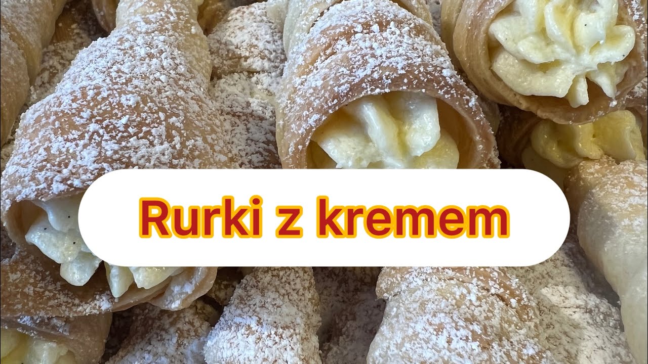 Rurki z kremem budyniowym 