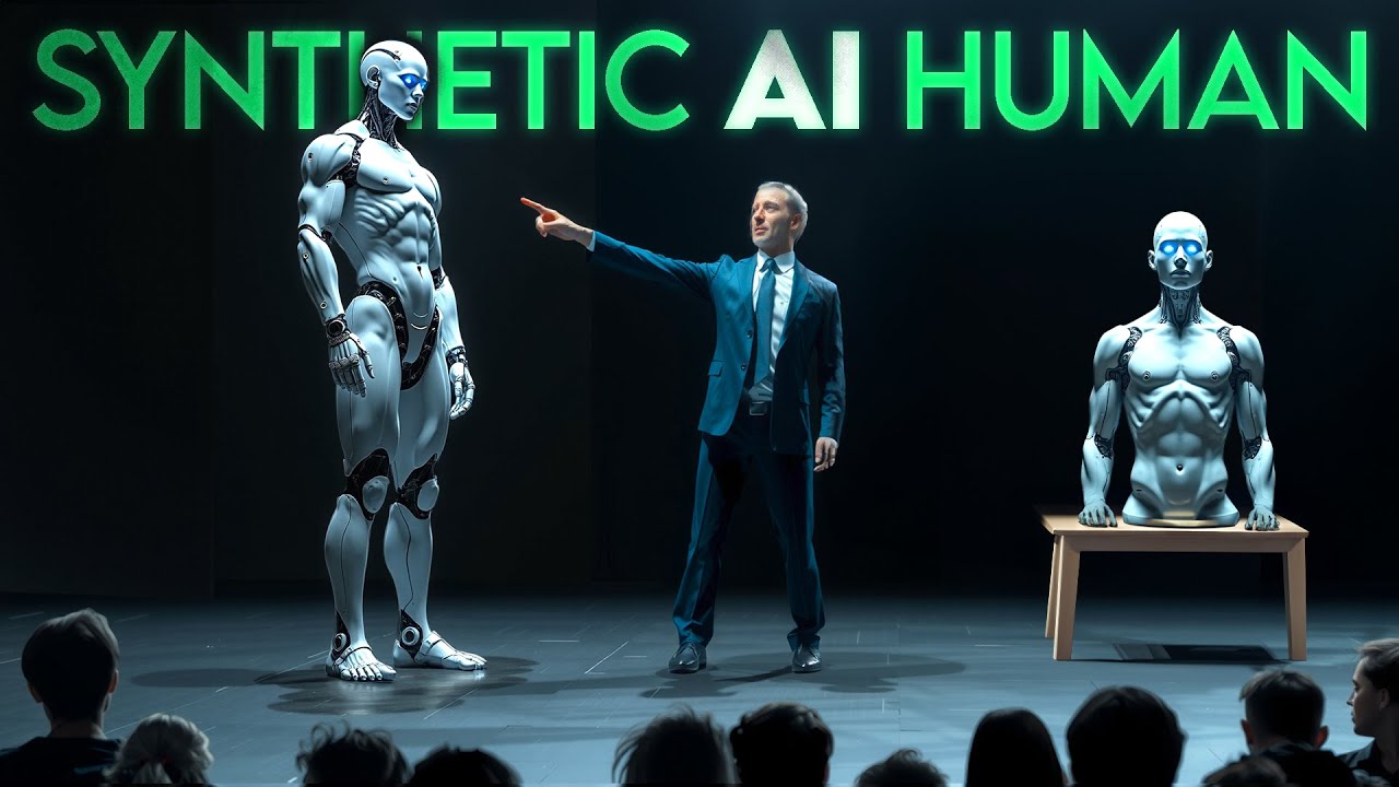 Introducing The First SYNTHETIC AI HUMAN With Real Muscles (FAKE HUMANS SOON)