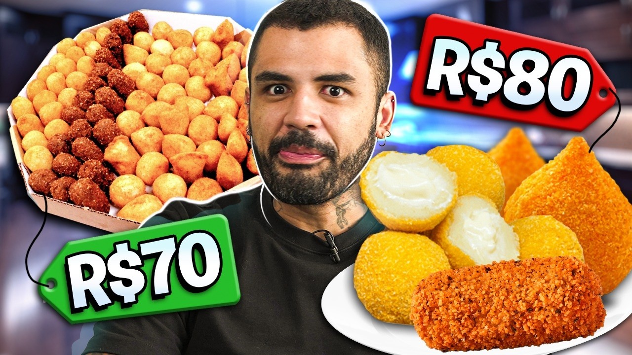 QUANTIDADE IMPORTA? - SALGADINHO DE FESTA CARO X BARATO