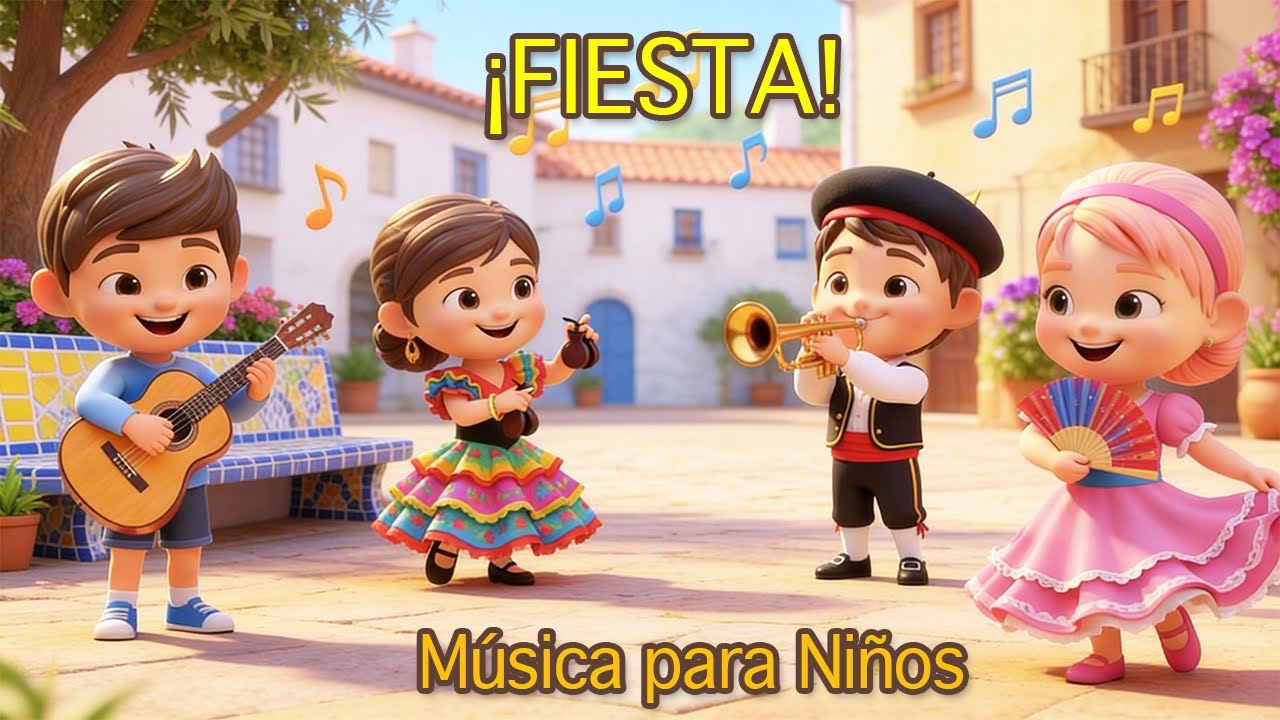 ¡Fiesta de Música! 🎶 Canciones Infantiles Divertidas para Bailar y Cantar