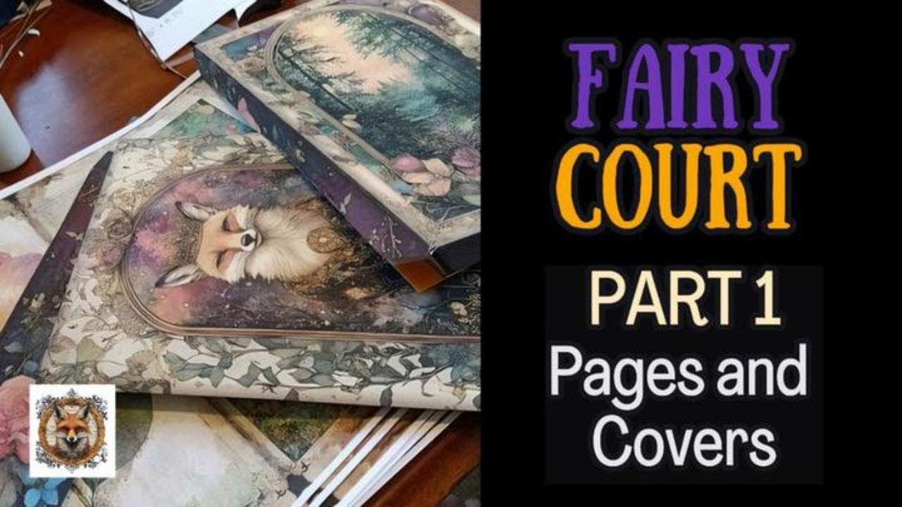 Fairy Court Junk Journal Kit | Print & Build With Me | Ornate Vintage Fae Papers & Covers
