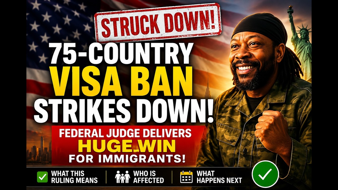 75-Country Visa Ban Struck Down by Federal Judge.