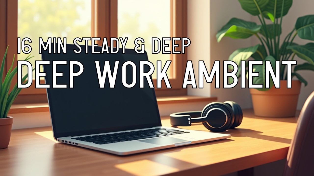 Deep Work Ambient 🧠 16 Mins True 432Hz - Zen Inspired Focus