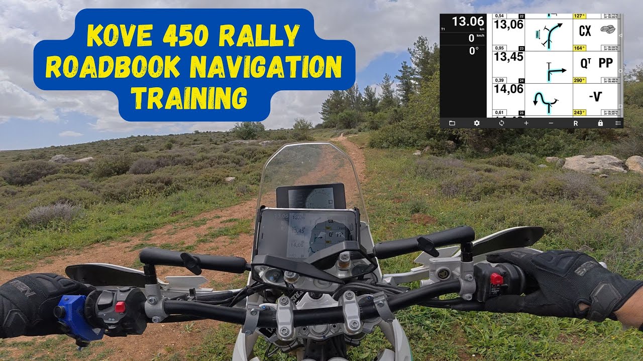 My First Roadbook Navigation Training on the Kove 450 Rally