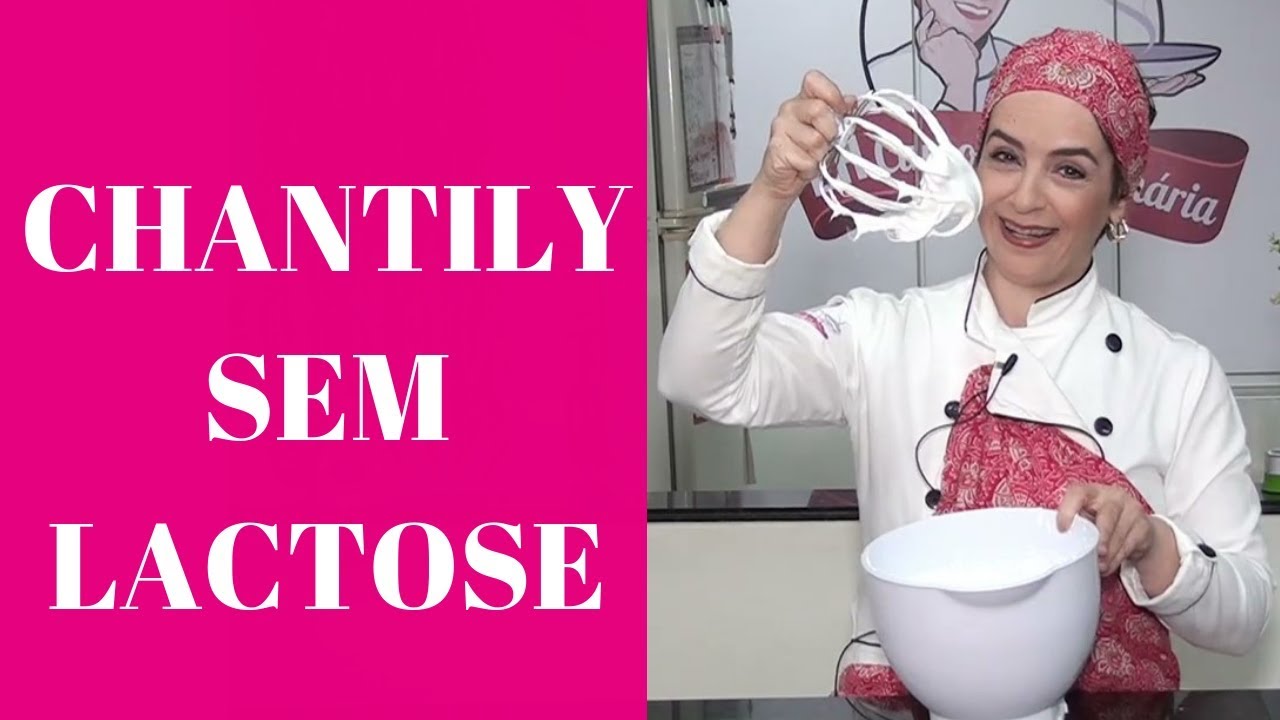 Receita de Chantily Sem Lactose