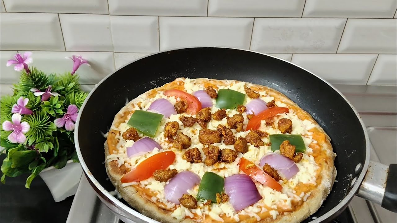 Home  Made  💫 Chicken  Pizza👌