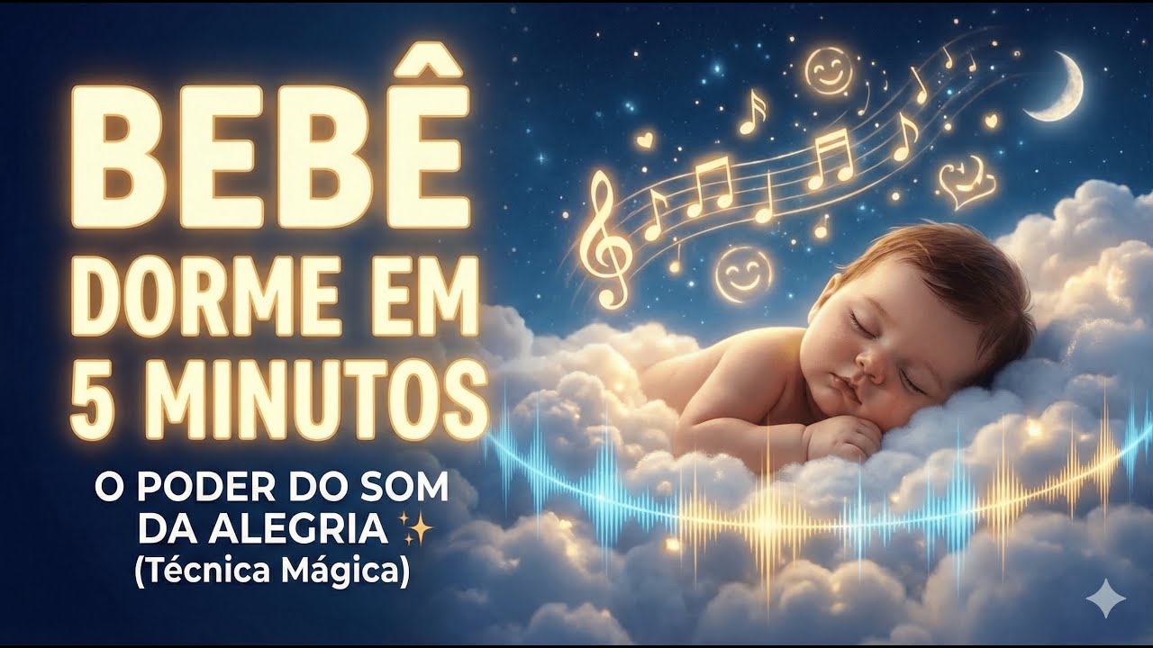 Bebê Dorme em 5 Minutos - O Poder do Som da Alegria (Técnica Mágica para acalmar o choro)