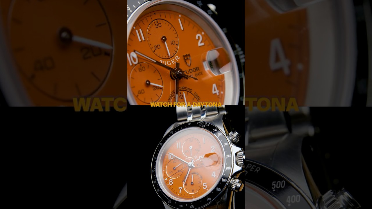 Tudor Tiger Woods Prince Date Orange Dial Steel Mens Watch 79260 l SwissWatchExpo