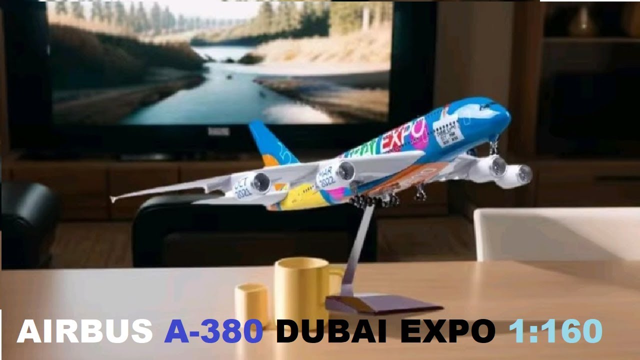 Airbus A-380 Dubai Expo 1:160 50.5cm - Hobby Terapia - Hobby Therapy