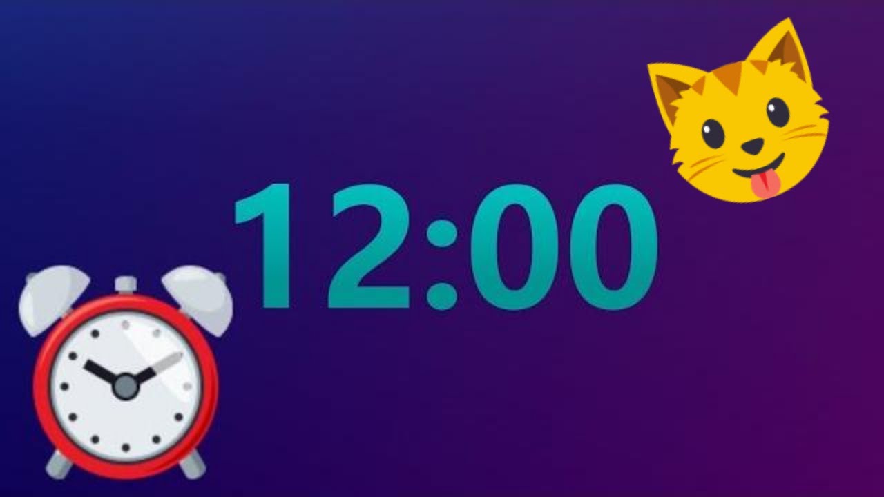 ⏱12 minute Timer with LOUD Alarm ⏱