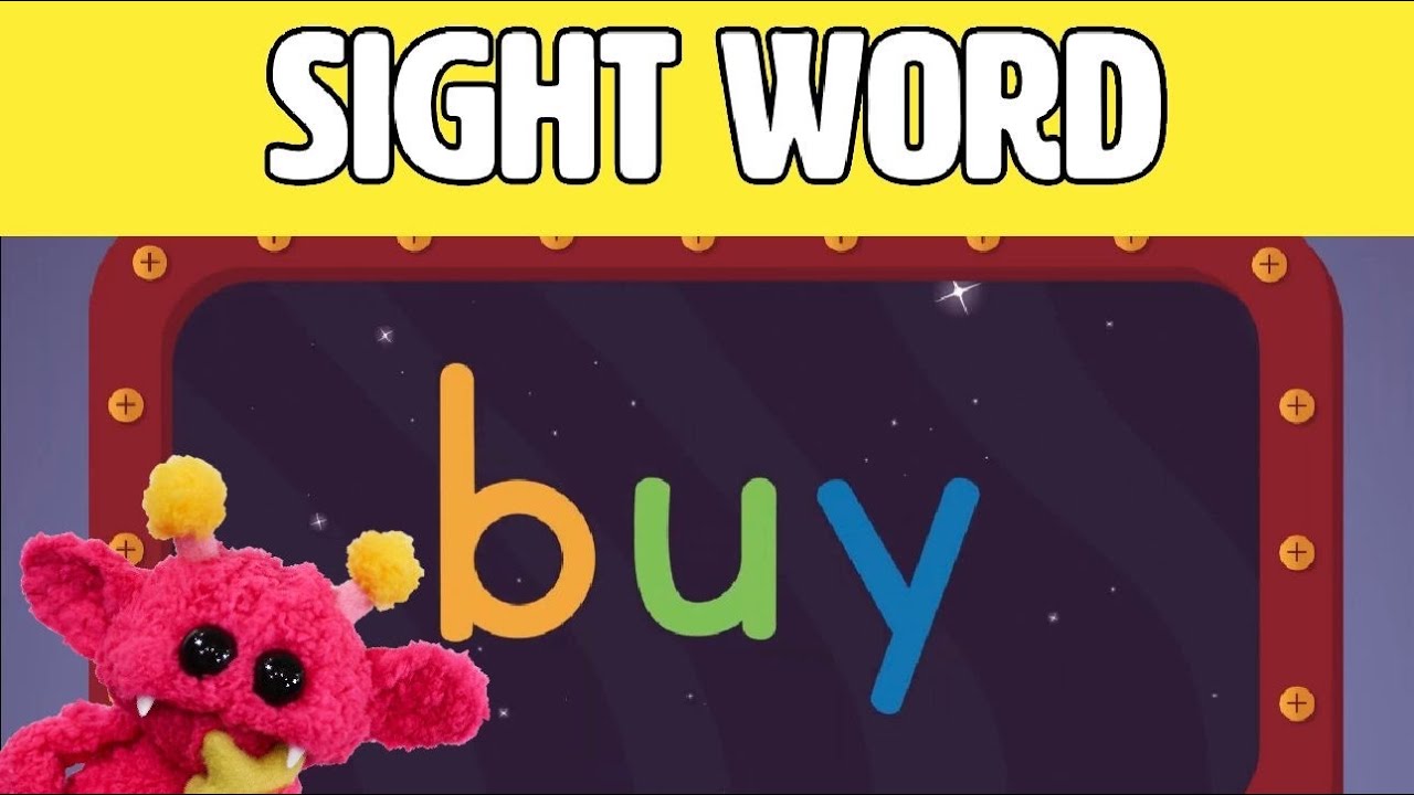 BUY - Let's Learn the Sight Word BUY with Hubble the Alien! | Nimalz Kidz! Songs and Fun!