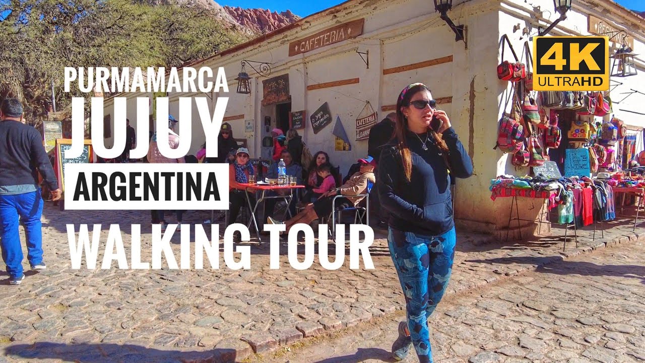 Purmamarca Jujuy Argentina Walking Tour | 4K Walk