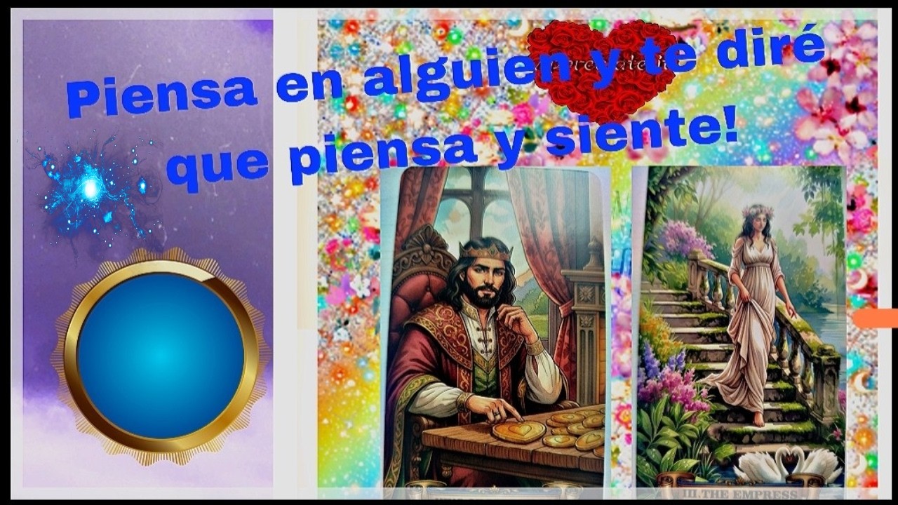 💙PIENSA EN ALGUIEN Y TE DIRÉ LO QUE PASA POR SU MENTE.🤯Tarot Amor #tarot