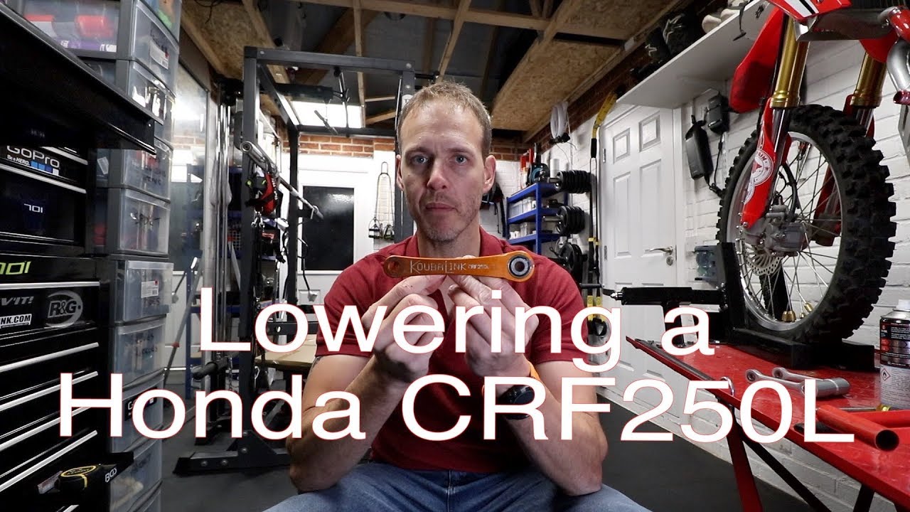 Best mod for shorter riders - Lowering Link installation on a Honda CRF250L