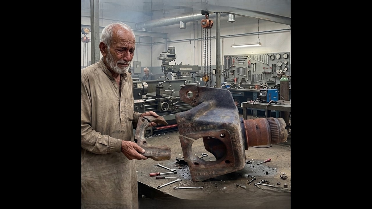 Professional Restoration of a Fractured Cast Steel Excavator Housing