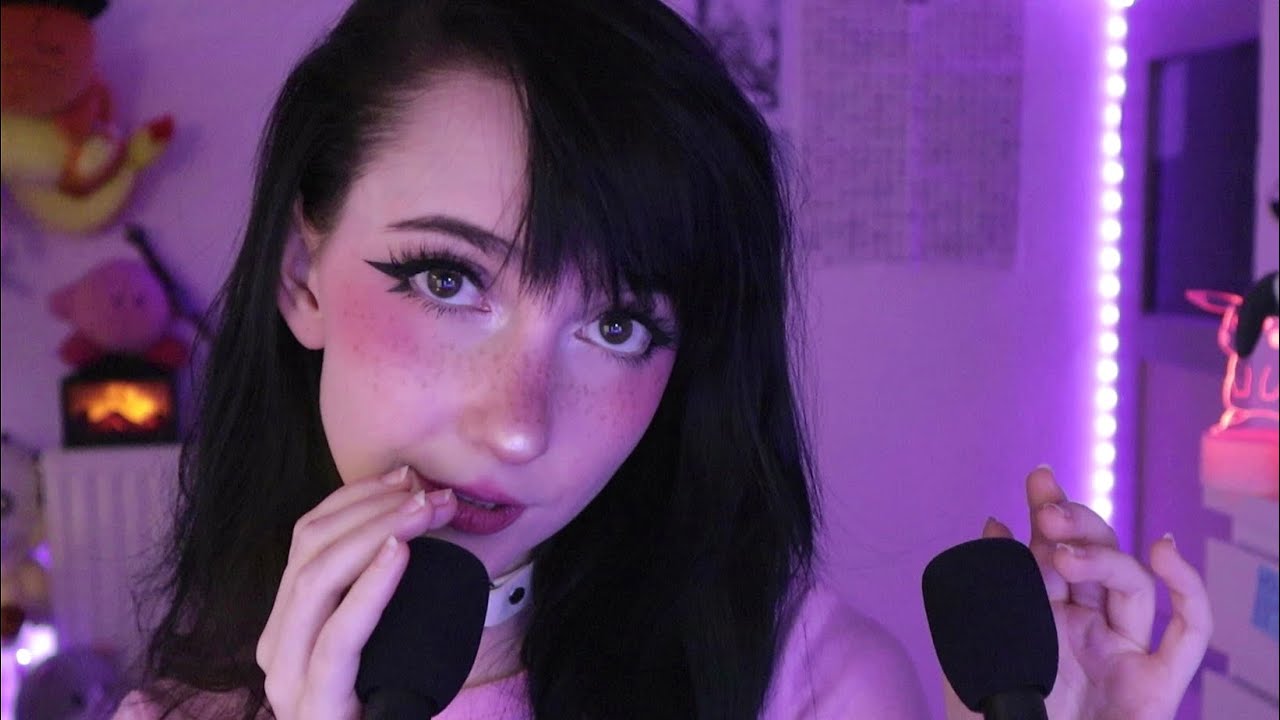 ASMR ☾ Can I Help You Relax? 💕 gentle face touching & cupped mouth sounds
