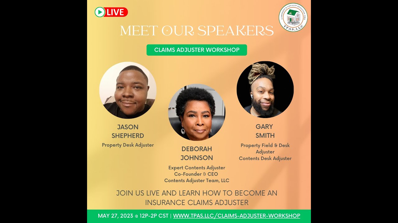 Claims Adjuster Workshop - May 27, 2023