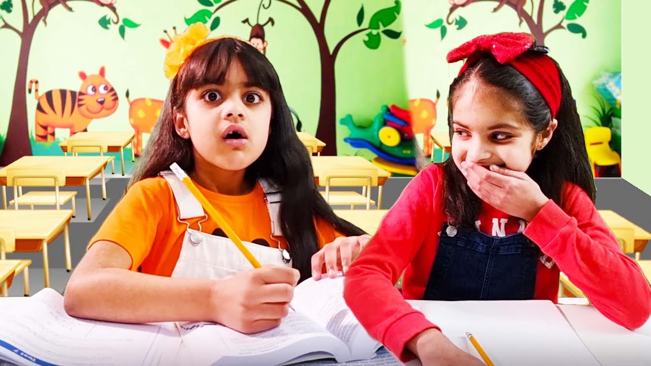 Exam at School | Ashu and Katy Cutie learn to be friends in school