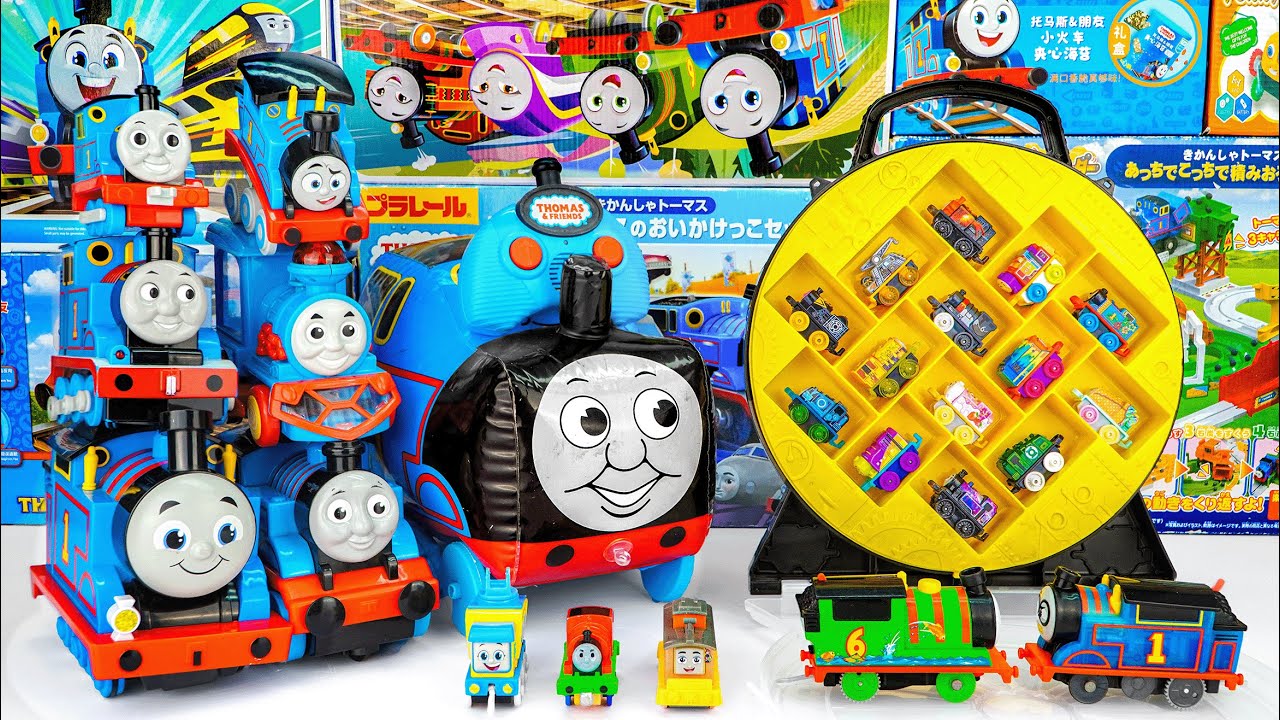 Secret Unboxing Plarail Thomas Engine Biggest & Thomas Pull-Along Train Toys | ASMR Toys Review