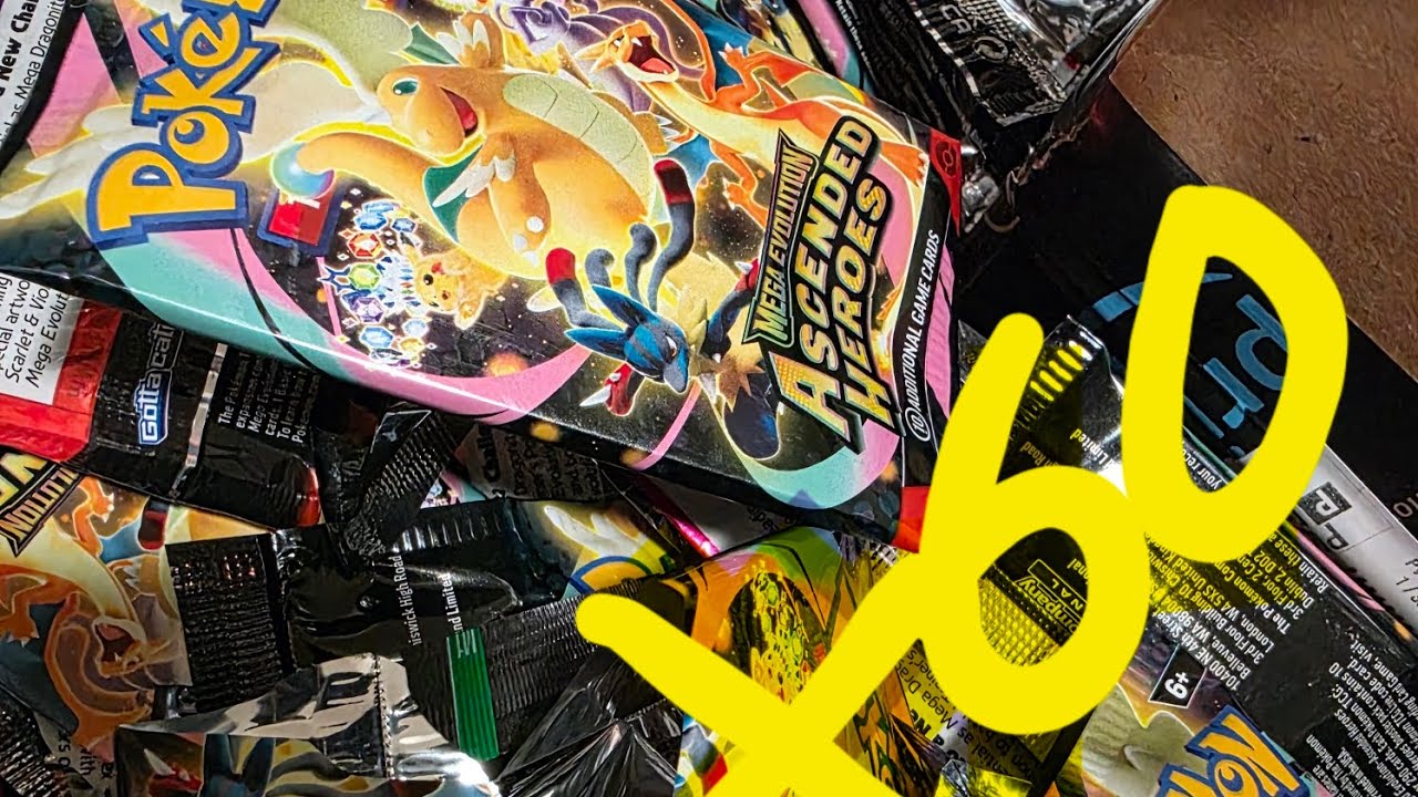 Pokemon Ascended Heros 60x Pack opening