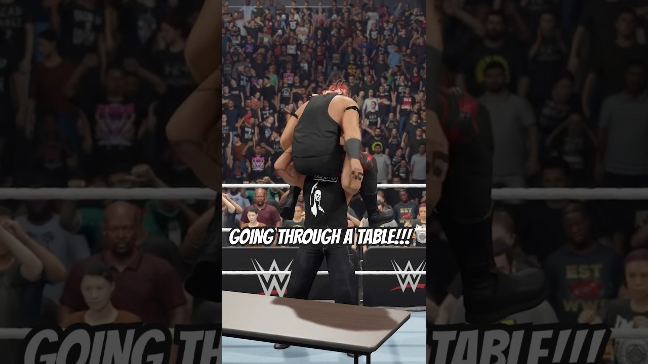 TABLES MATCH WWE 2K25 SANDMAN VS JACOB FATU #WWE2K25 #TABLESMATCH #XBOX #ps5