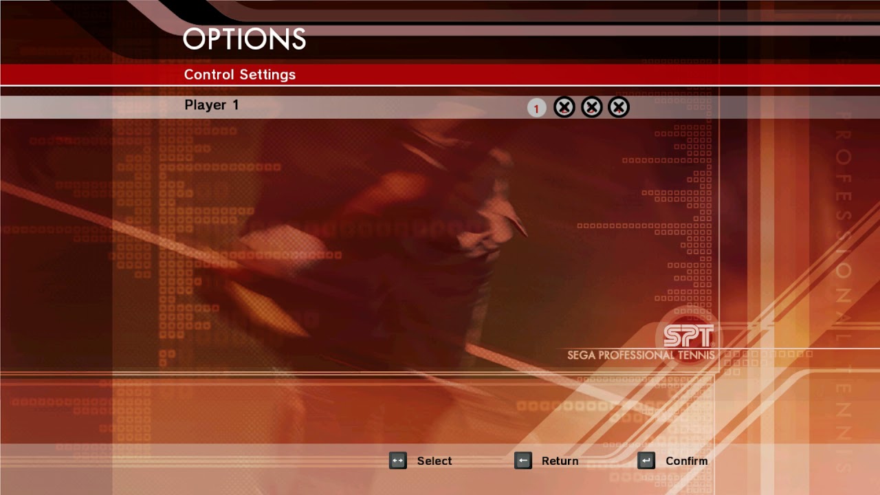 Virtual Tennis 3 Menu(버추어 테니스 3 메뉴)