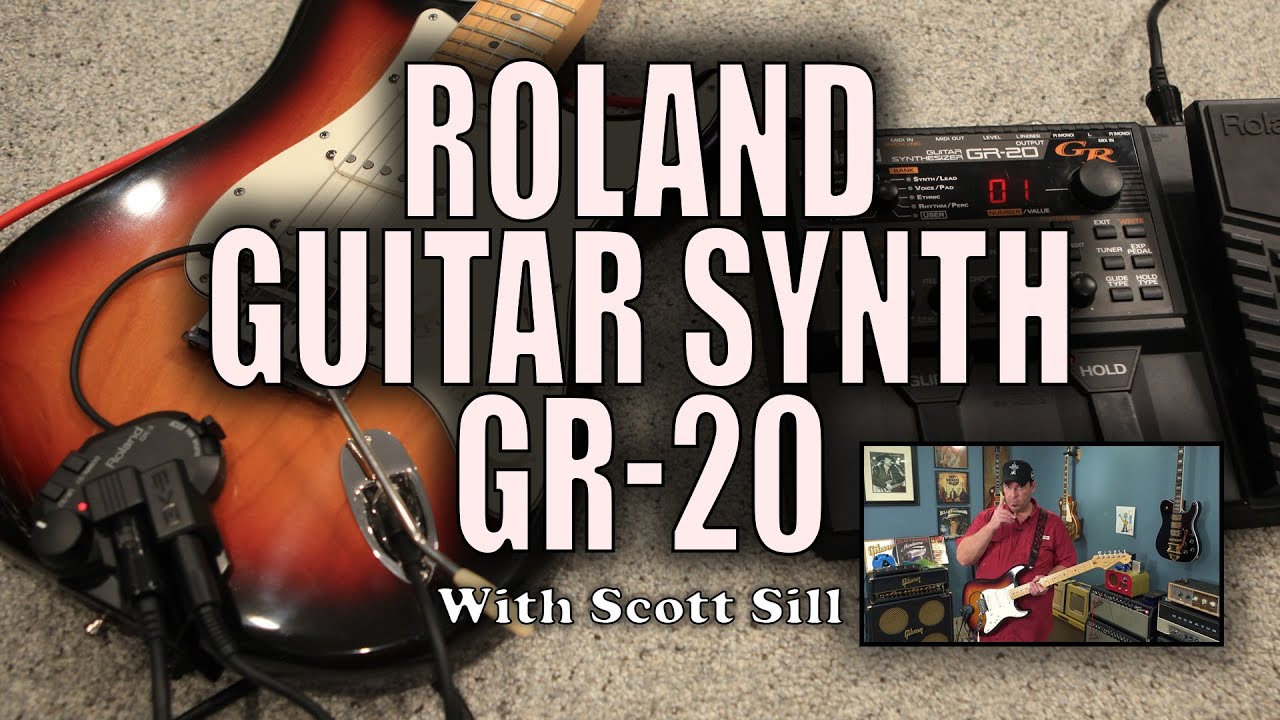 Гитарный синтезатор Roland GR-20 со звукоснимателем Roland GK-3 — с участием Скотта Силла