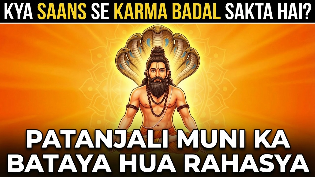 Kya Saans Par Dhyaan Dene Se Karma Badal Sakta Hai? Patanjali Muni Ka Rahasya | Patanjali Yoga Sutra