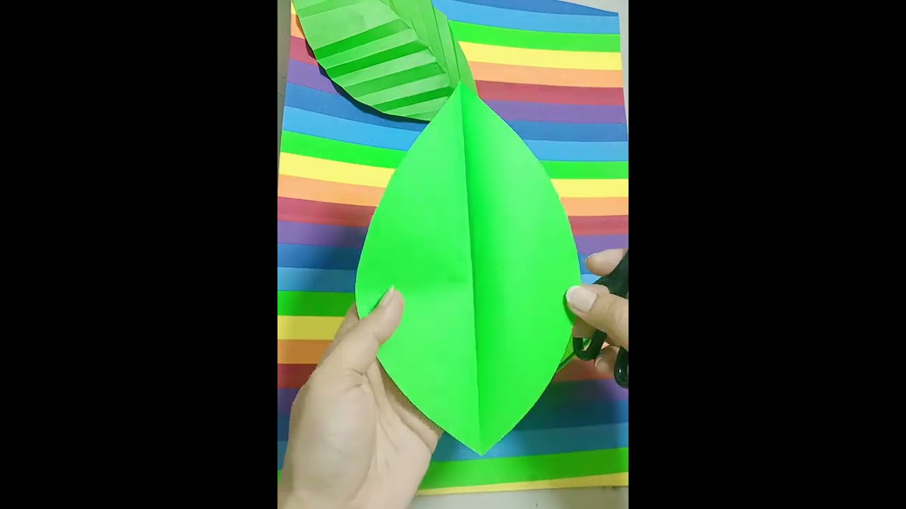 How to make paper leaves | easy Paper Leaf Making DIY