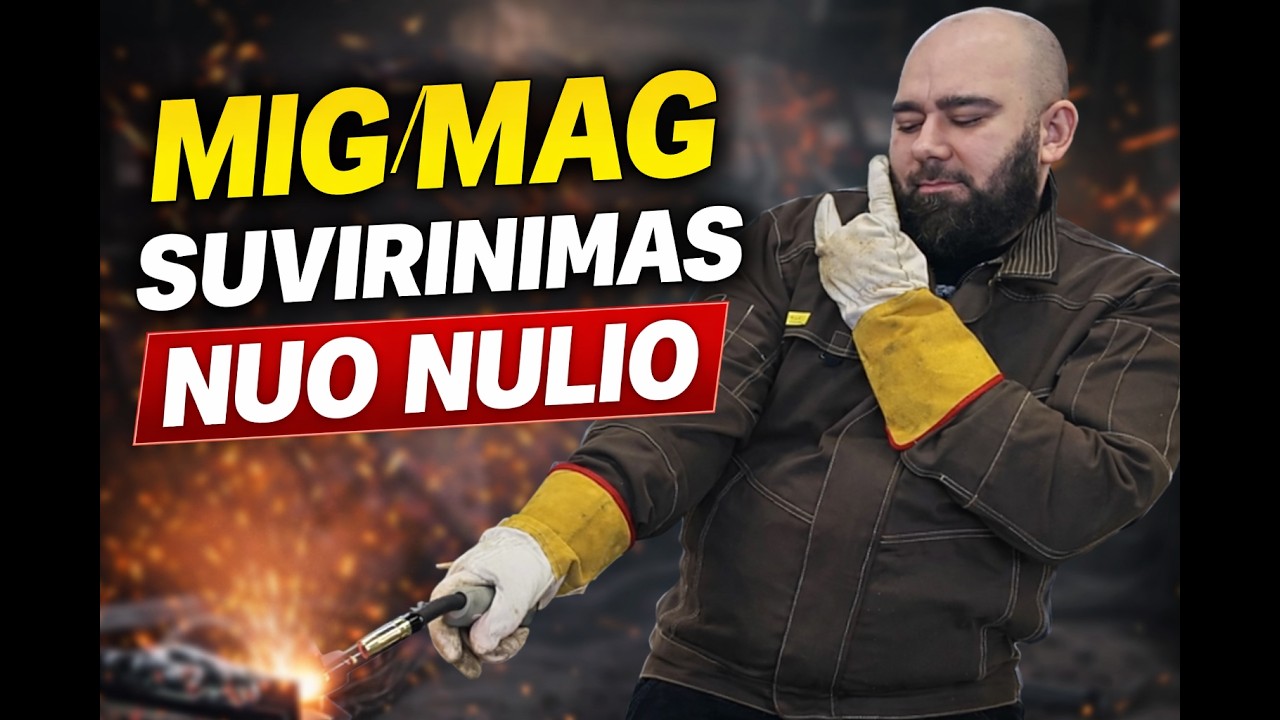 MIG/MAG suvirinimas pradedantiesiems | Nuo aparato iki siūlės