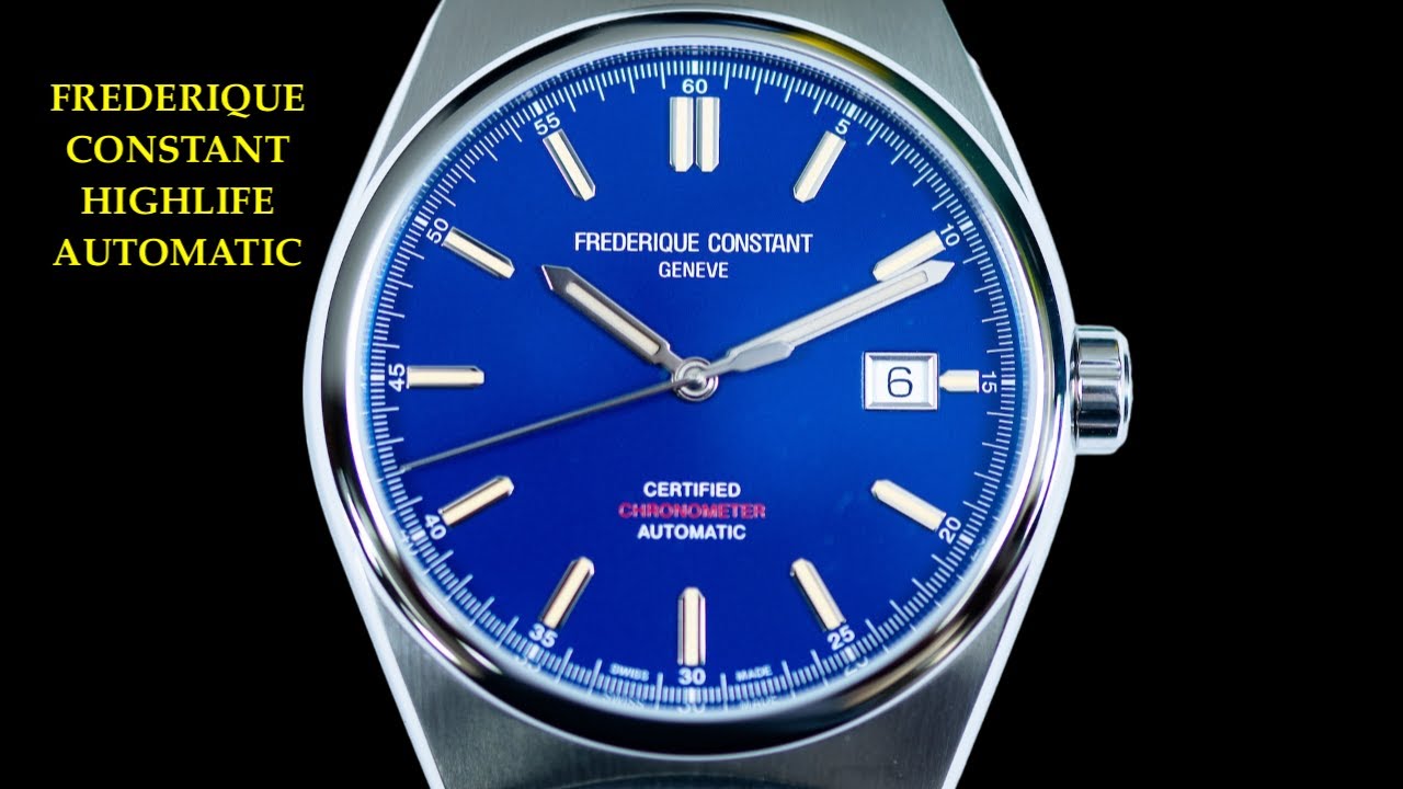 Frederique Constant Highlife Automatic COSC FC-303BLS3NH6B Watch | Review Valjoux Relogios
