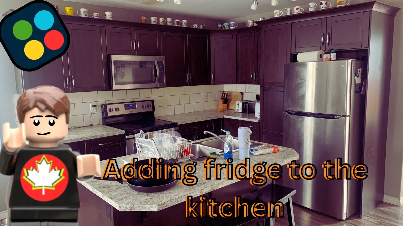LEGO Kitchen Speed Run added the fridge.