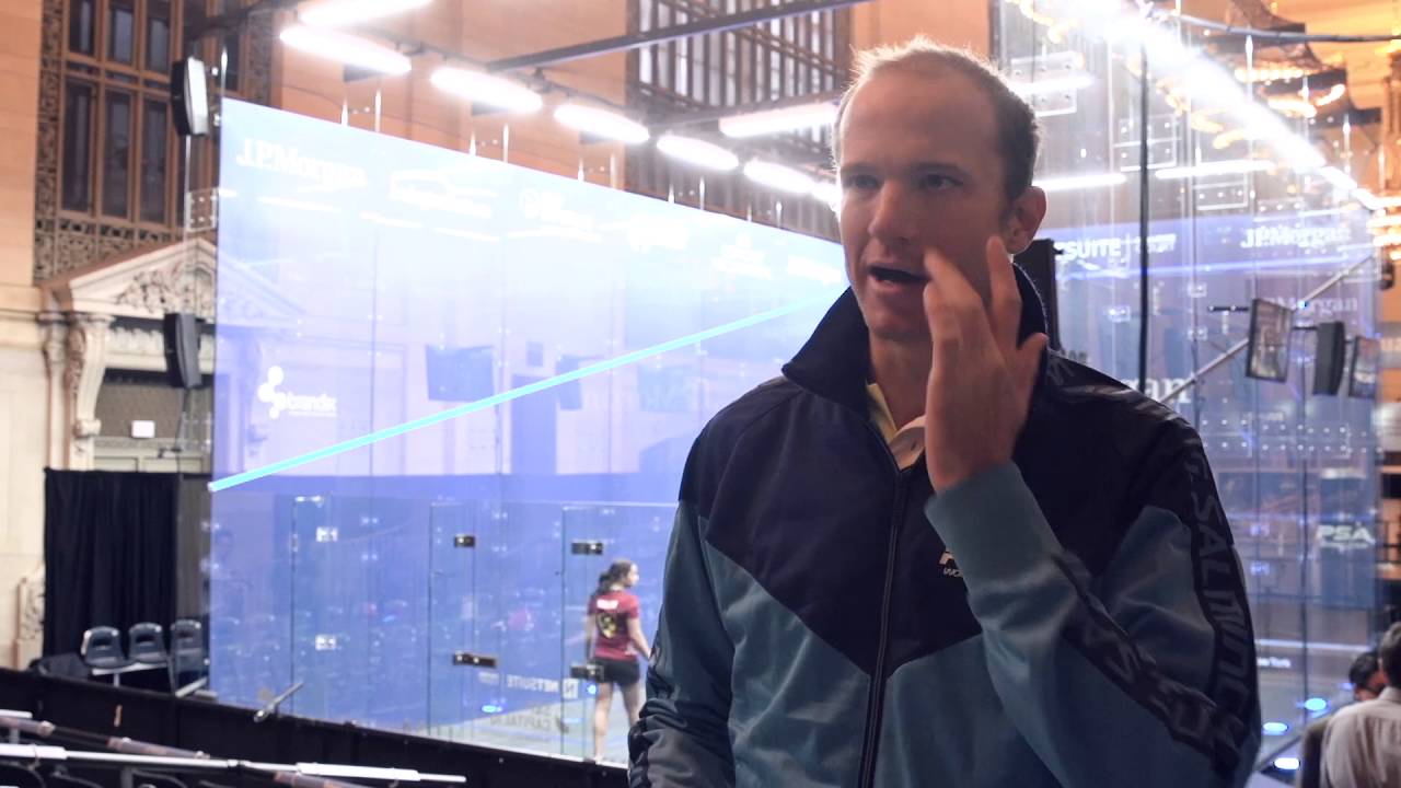 Salming Squash ambassador Steve Coppinger in an interview in New York